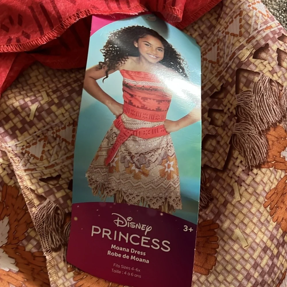 Disney Moana Dress - 3+ - NWT